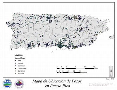 Ubicacion de Pozos en Puerto Rico